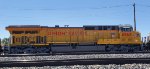 Side Shot of UP 6963 as She Pulls westbound towards the Center of The UP Yermo Yard 